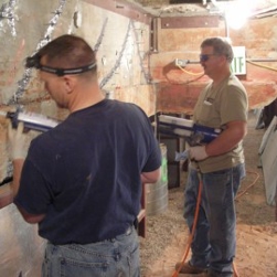 Ram Jack Utah technicians repairing foundation